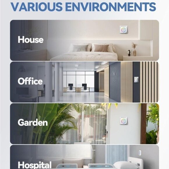 NIB NEW! White Wireless Doorbell with LED Light New in Box Security Door Bell - Picture 7 of 12